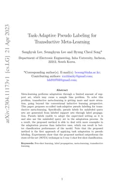 Task-Adaptive Pseudo Labeling for Transductive Meta-Learning