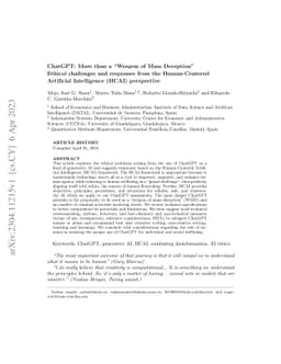 ChatGPT: More than a Weapon of Mass Deception, Ethical challenges and
  responses from the Human-Centered Artificial Intelligence (HCAI) perspective