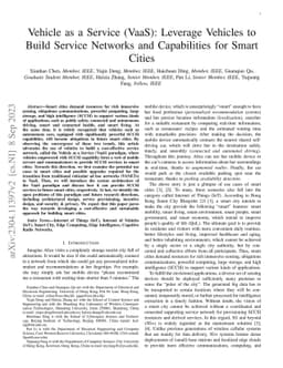 Vehicle as a Service (VaaS): Leverage Vehicles to Build Service Networks
  and Capabilities for Smart Cities