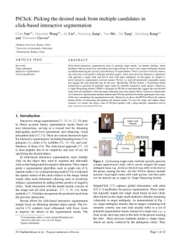 PiClick: Picking the desired mask from multiple candidates in
  click-based interactive segmentation