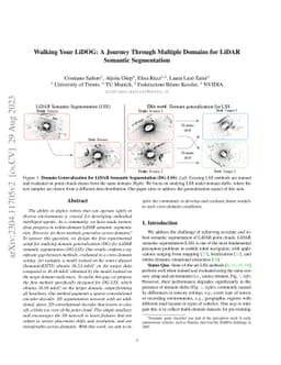 Walking Your LiDOG: A Journey Through Multiple Domains for LiDAR
  Semantic Segmentation