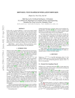 DiffVoice: Text-to-Speech with Latent Diffusion
