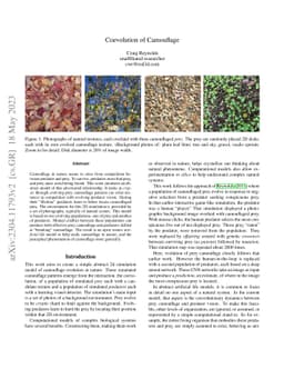Coevolution of Camouflage