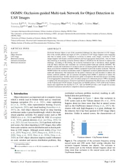 OGMN: Occlusion-guided Multi-task Network for Object Detection in UAV
  Images