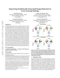 Improving Synthetically Generated Image Detection in Cross-Concept
  Settings