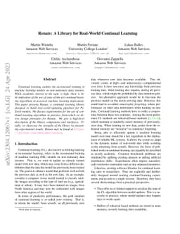 Renate: A Library for Real-World Continual Learning