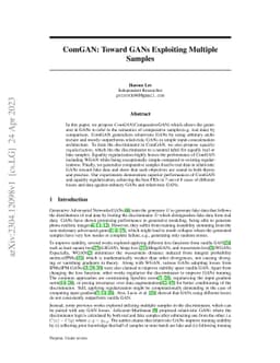 ComGAN: Toward GANs Exploiting Multiple Samples