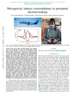 Microgravity induces overconfidence in perceptual decision-making