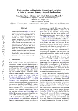 Understanding and Predicting Human Label Variation in Natural Language
  Inference through Explanation