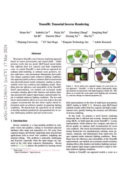 TensoIR: Tensorial Inverse Rendering