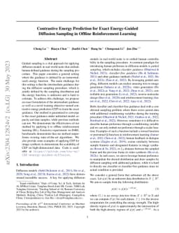 Contrastive Energy Prediction for Exact Energy-Guided Diffusion Sampling
  in Offline Reinforcement Learning