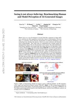 Seeing is not always believing: Benchmarking Human and Model Perception
  of AI-Generated Images