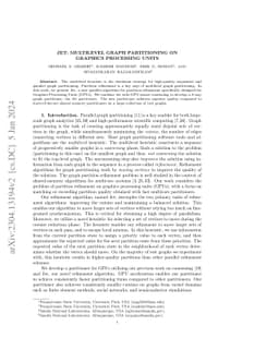Jet: Multilevel Graph Partitioning on Graphics Processing Units