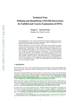 Technical Note: Defining and Quantifying AND-OR Interactions for
  Faithful and Concise Explanation of DNNs