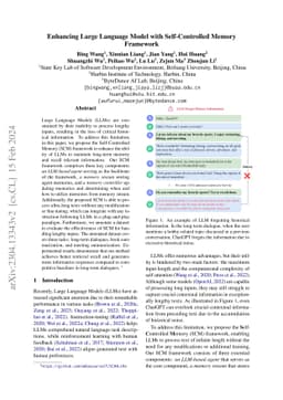 SCM: Enhancing Large Language Model with Self-Controlled Memory Framework