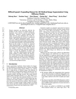 DiffuseExpand: Expanding dataset for 2D medical image segmentation using
  diffusion models