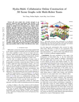 Hydra-Multi: Collaborative Online Construction of 3D Scene Graphs with
  Multi-Robot Teams