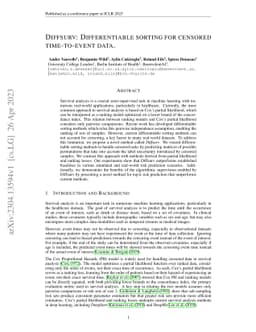 Diffsurv: Differentiable sorting for censored time-to-event data