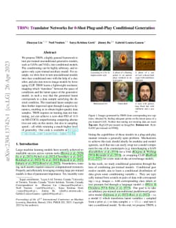 TR0N: Translator Networks for 0-Shot Plug-and-Play Conditional
  Generation