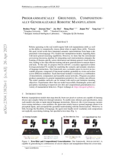 Programmatically Grounded, Compositionally Generalizable Robotic
  Manipulation