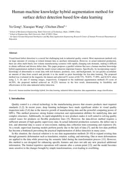 Human-machine knowledge hybrid augmentation method for surface defect
  detection based few-data learning