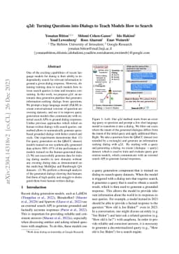 q2d: Turning Questions into Dialogs to Teach Models How to Search