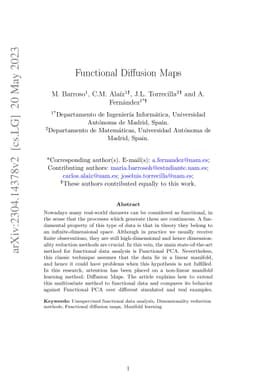 Functional Diffusion Maps