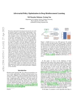 Adversarial Policy Optimization in Deep Reinforcement Learning