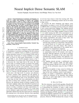Neural Implicit Dense Semantic SLAM