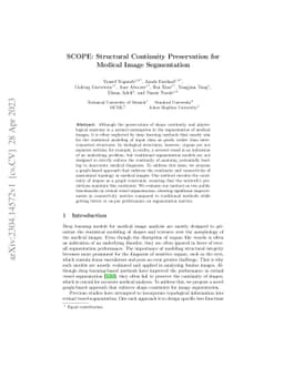 SCOPE: Structural Continuity Preservation for Medical Image Segmentation