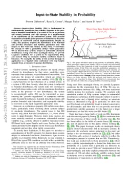 Input-to-State Stability in Probability