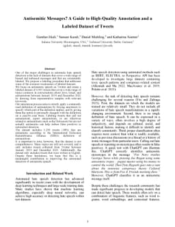 Antisemitic Messages? A Guide to High-Quality Annotation and a Labeled
  Dataset of Tweets