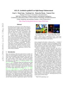 ALL-E: Aesthetics-guided Low-light Image Enhancement