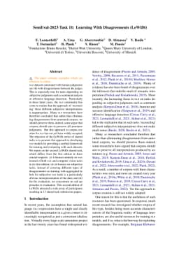 SemEval-2023 Task 11: Learning With Disagreements (LeWiDi)