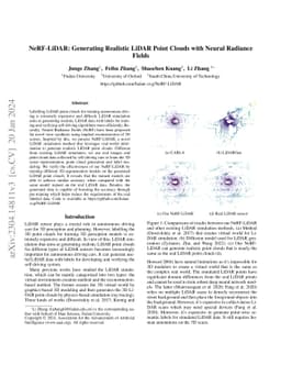NeRF-LiDAR: Generating Realistic LiDAR Point Clouds with Neural Radiance
  Fields
