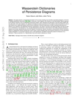 Wasserstein Dictionaries of Persistence Diagrams