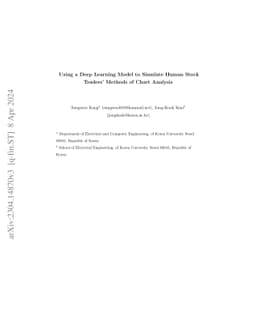 Using a Deep Learning Model to Simulate Human Stock Trader's Methods of
  Chart Analysis