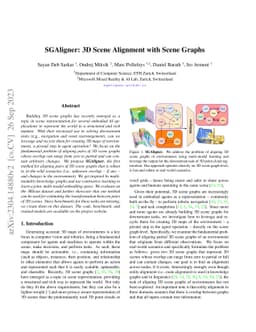 SGAligner : 3D Scene Alignment with Scene Graphs