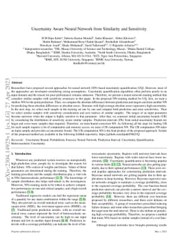 Uncertainty Aware Neural Network from Similarity and Sensitivity