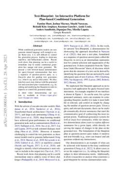 Text-Blueprint: An Interactive Platform for Plan-based Conditional
  Generation
