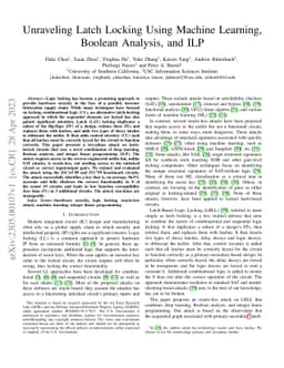 Unraveling Latch Locking Using Machine Learning, Boolean Analysis, and
  ILP