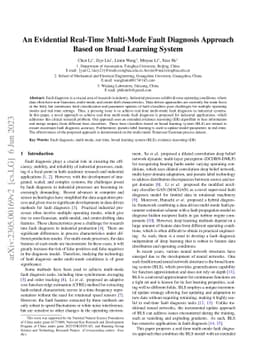 An Evidential Real-Time Multi-Mode Fault Diagnosis Approach Based on
  Broad Learning System