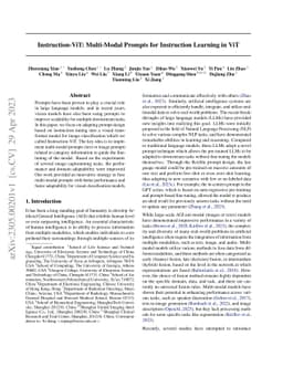 Instruction-ViT: Multi-Modal Prompts for Instruction Learning in ViT