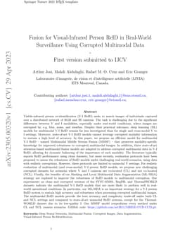 Fusion for Visual-Infrared Person ReID in Real-World Surveillance Using
  Corrupted Multimodal Data