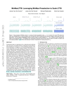 MinMaxLTTB: Leveraging MinMax-Preselection to Scale LTTB