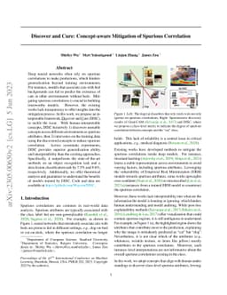 Discover and Cure: Concept-aware Mitigation of Spurious Correlation