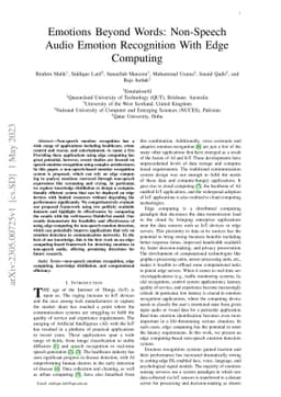 Emotions Beyond Words: Non-Speech Audio Emotion Recognition With Edge
  Computing