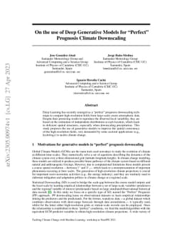 On the use of Deep Generative Models for Perfect Prognosis Climate
  Downscaling