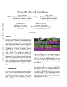 Detecting Novelties with Empty Classes