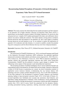 Deconstructing Student Perceptions of Generative AI (GenAI) through an
  Expectancy Value Theory (EVT)-based Instrument